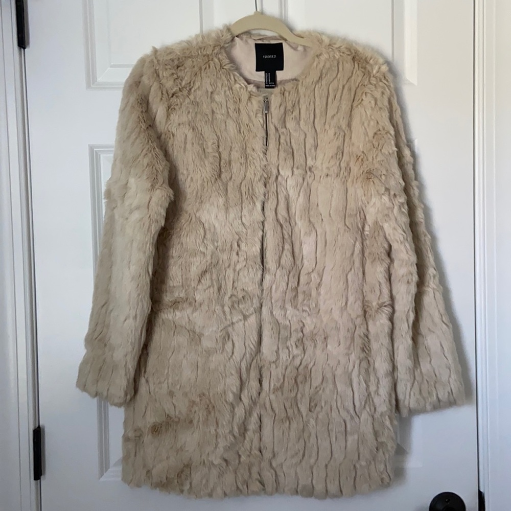 Faux fur jacket